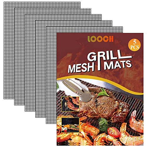 LOOCH BBQ Grill Mat Set of 5