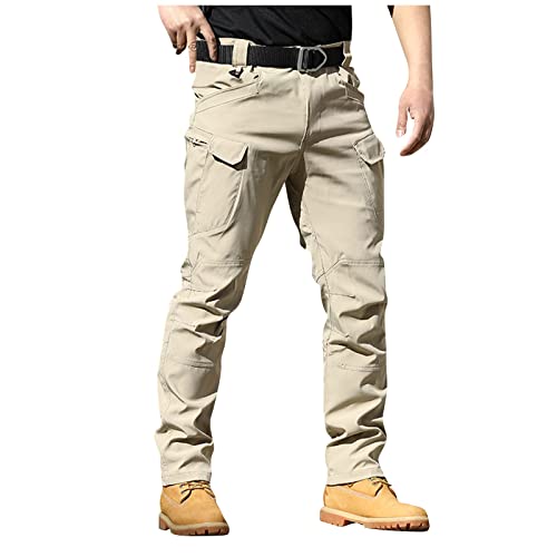 Loose Fit Hiking Joggers with Stretch Waist - Fashionable and Durable Work Pants for Men