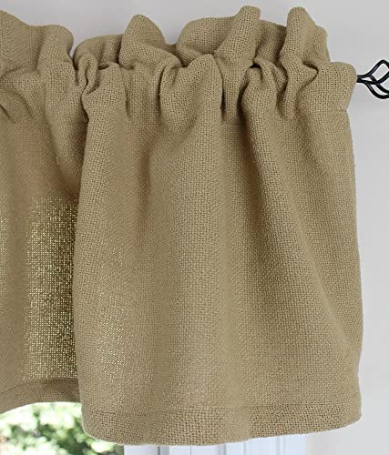 Loose Weave Cotton Burlap Valance