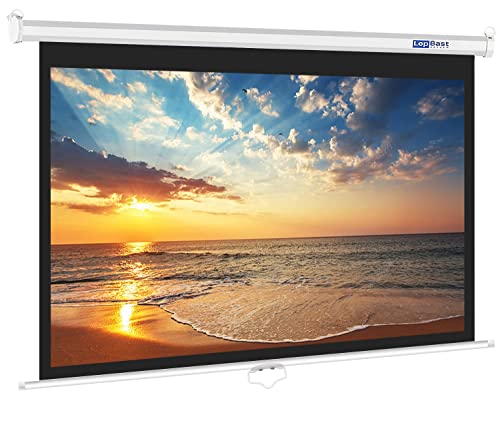 LopBast 120INCH Manual Pull Down Projector Screen