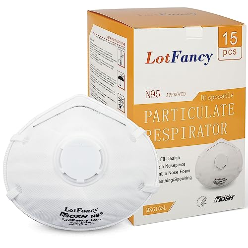 LotFancy NIOSH N95 Mask - Efficient Protection Against Airborne Particles