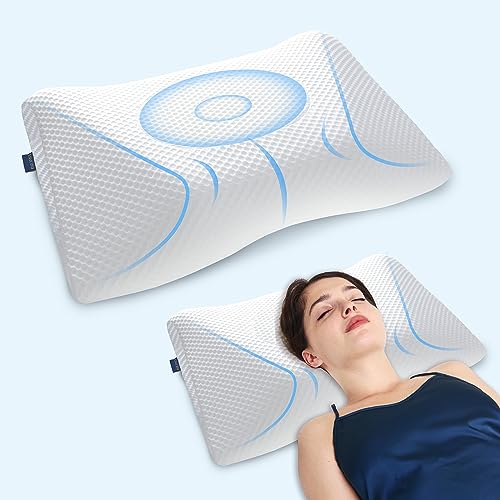  ZAMAT Contour Memory Foam Pillow for Neck Pain Relief,  Adjustable Orthopedic Ergonomic Cervical Pillow for Sleeping with Washable  Cover, Bed Pillows for Side, Back, Stomach Sleepers : Home & Kitchen