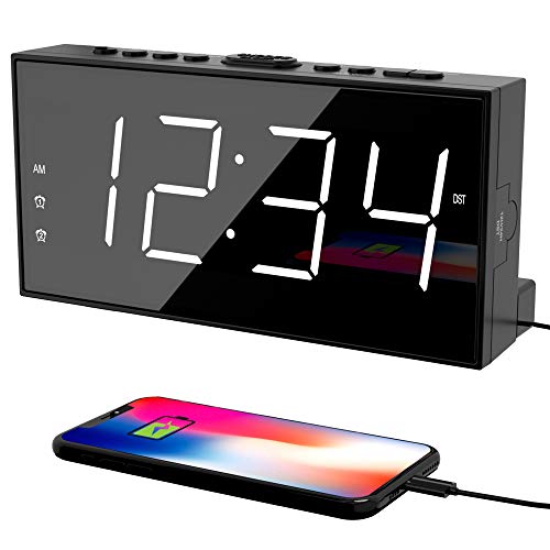Loud LED Display Alarm Clock with USB Charging Port