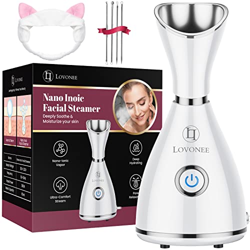 LOVONEE Facial Steamer - Professional Deep Cleaning Home Spa