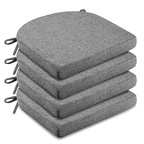 LOVTEX Memory Foam Chair Pads with Ties - 4 Pack