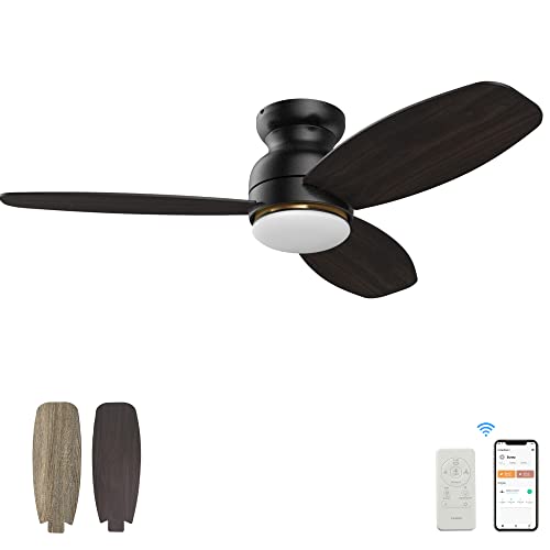 Low Profile DC Smart Ceiling Fan with Lights