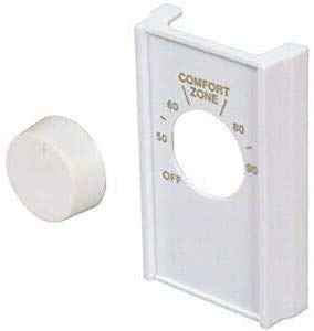 Lowpriced White Thermostat Cover with Knob Set