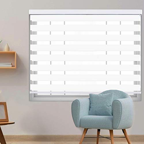 LUCKUP Zebra Blinds with Valance Cover
