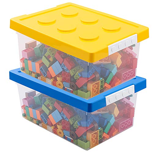 LUCKY-GO Toy Storage Organizer Bins with Lid