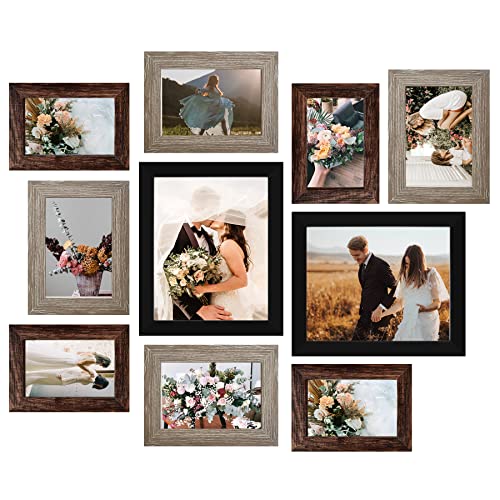 LUCKYLIFE Picture Frame Set 10-Pack