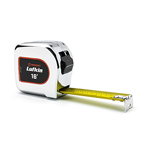 Lufkin 16' Chrome Case Yellow Clad Tape Measure