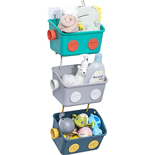 LUFOFOX Bath Toy Storage Organizer Basket