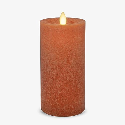 Luminara Harvest Pumpkin Seaglass Flameless Candle