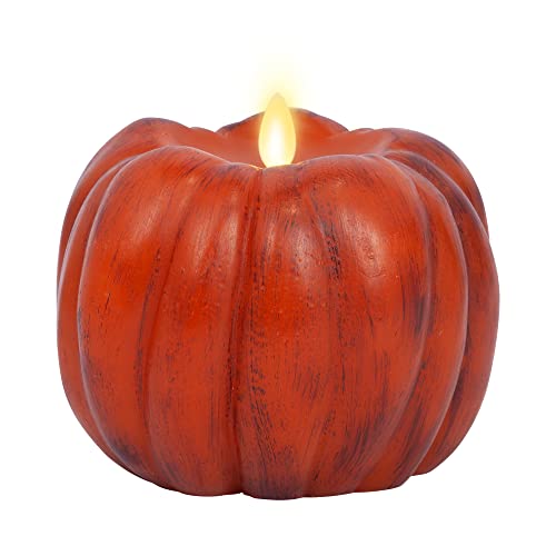 Luminara Orange Pumpkin Flameless Candle