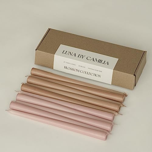 Luna By Camilia 12 Inch Taper Candles (Blossom Collection)