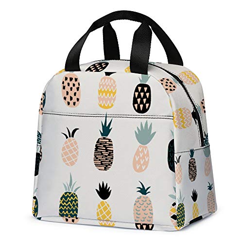 Cute Kids Reusable Insulated Lunch Tote Bag for School and Picnic