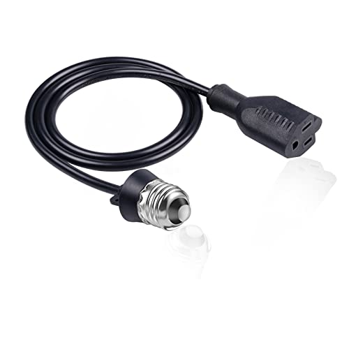 Lustaled Light Socket to Plug Adapter