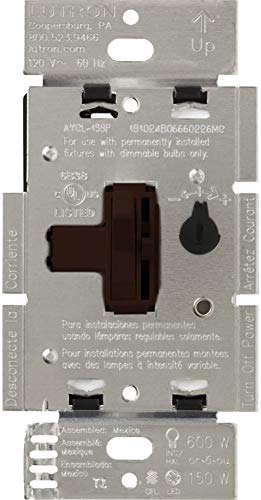 Lutron LED Dimmer 150W Single Pole/3-Way AYCL-153P-BR Brown