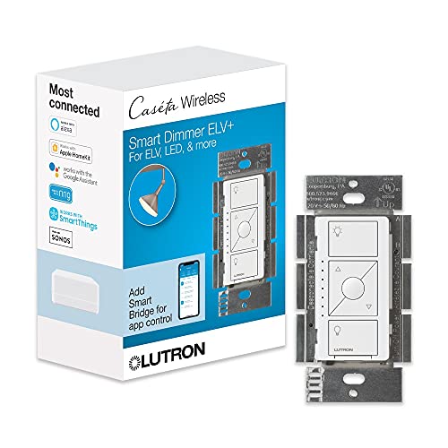 Lutron Caseta Smart Dimmer Switch for ELV+ Bulbs
