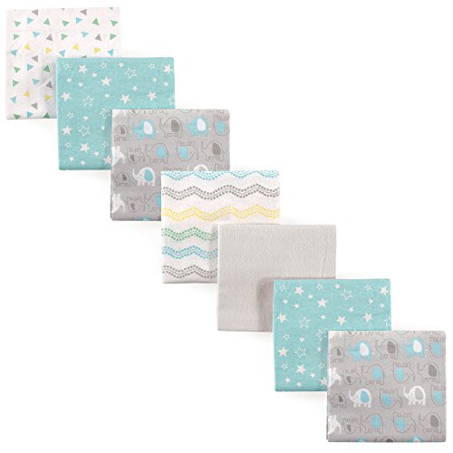 Luvable Friends Elephant 7-Pack Baby Receiving Blankets