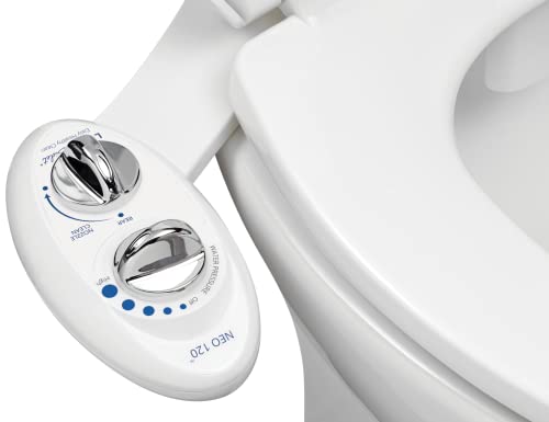LUXE Bidet NEO 120 - Self-Cleaning Nozzle, Fresh Water Non-Electric Bidet Attachment