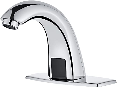 ADA Compliant Touchless Bathroom Faucet with Temperature Mixer