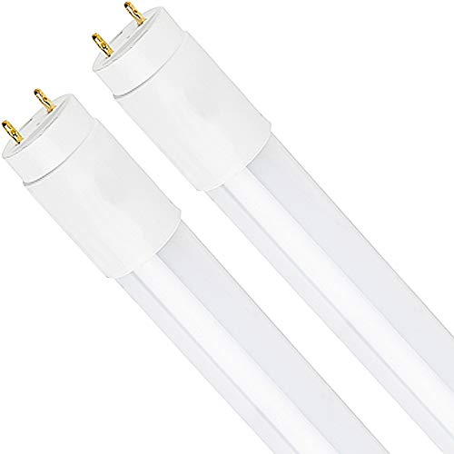 LUXRITE 4FT LED Tube Light, T8, 18W (32W Equivalent), 3000K Soft White (2 Pack)