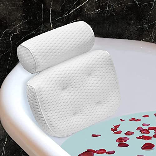 Luxurious Bath Pillow for Neck, Head, and Back Support