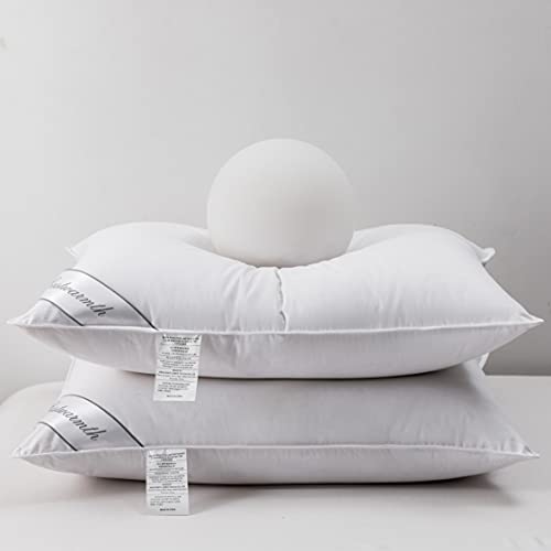 Luxurious Goose Down&Feather Hotel Pillows for Side and Back Sleepers