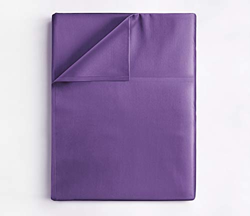 Luxurious Purple Flat Bed Sheet - Ultra Soft & Comfy