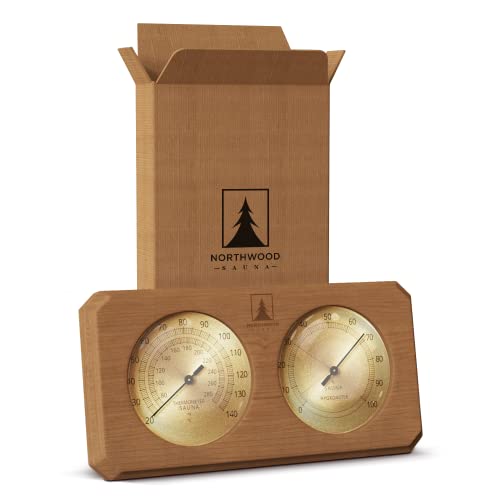 Luxurious Sauna Thermometer & Hygrometer
