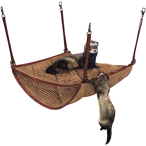 Luxurious Small Pet Hammock - Rat Bed, Ferret Tunnel, and More