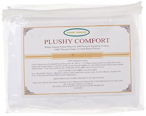 Luxury Egyptian Cotton Queen Fitted Sheet