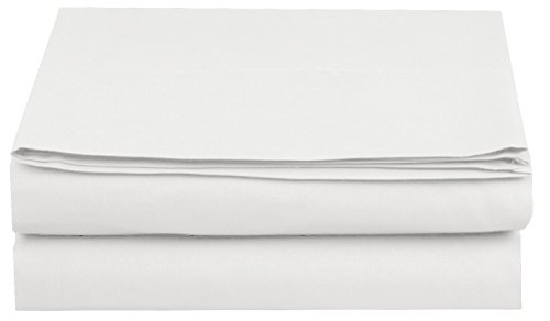 Luxury Flat Sheet on Amazon Elegant Comfort Wrinkle-Free 1500 Thread Count Egyptian Quality 1-Piece Flat Sheet, King Size, White