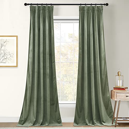 Luxury Pinch Pleat Drapes Thermal Insulated Curtains