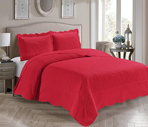 Luxury Quilt Bedspread Oversized Bed Cover Set