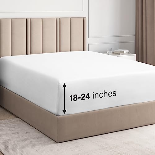 Extra Deep Cal King Fitted Sheet