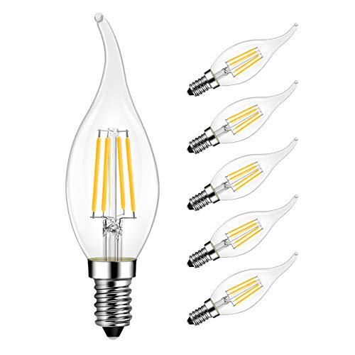 LVWIT B11 E12 Dimmable Candelabra Led Light Bulb