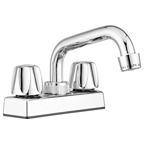 Lynden Utility Laundry Sink Faucet with Swivel Stainless Steel Spout
