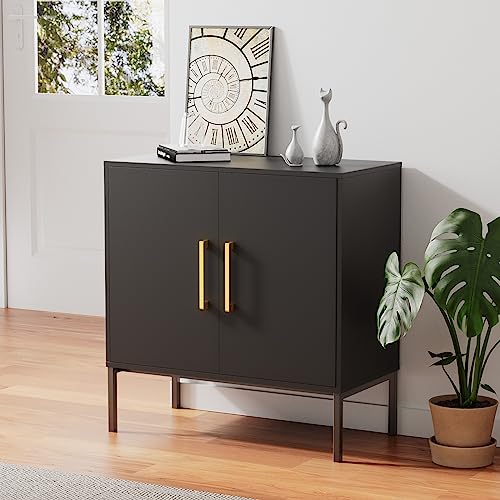 Iwell Storage Cabinet with Door & 3 Drawers, Mid Century Cabinet with  Adjustable Shelf, Storage Cabinet for Living Room, Bedroom, Home Office