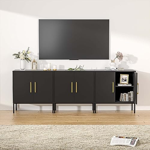 LYNSOM TV Stand with Storage Cabinets