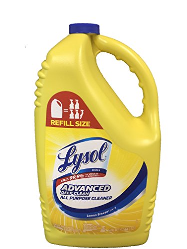 Lysol Disinfectant 144 Ounce Refill Bottle (Advanced Deep Clean Lemon Breeze)