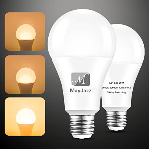 M MayJazz 3 Way LED Bulbs
