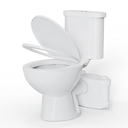 Macerating Toilet System With Upflush Toilet