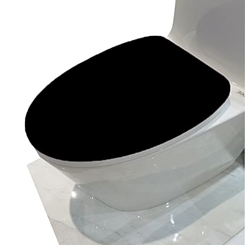 Soft, Absorbent Microfiber Toilet Lid Cover by Madeals - Black