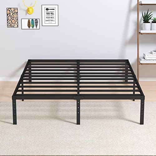 Maenizi 14" Queen Metal Bed Frame, No Box Spring Needed