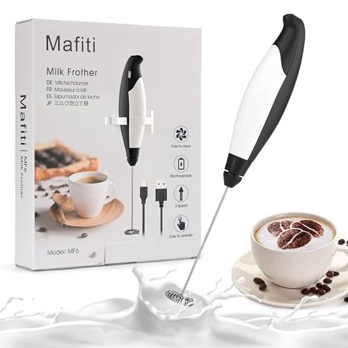 Mafiti Milk Frother - Handheld Electric Frother for Coffee and More