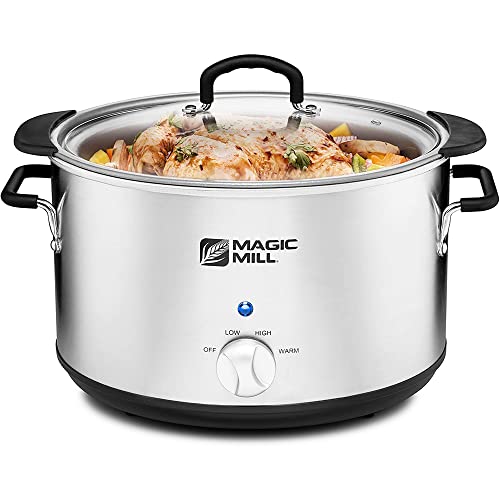Magic Mill 10 Quart Slow Cooker with Searing Pot