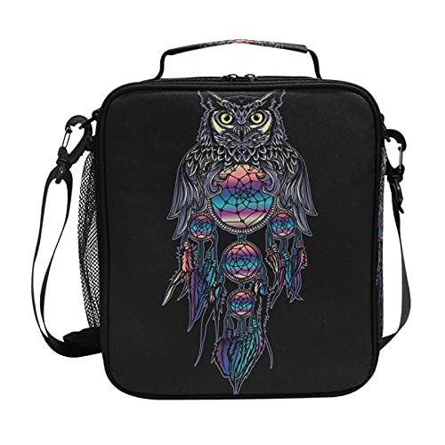 Magic Owl Dream Catcher Lunch Bag - Durable and Convenient