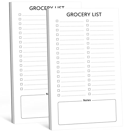 Magnetic Grocery List Pad for Fridge